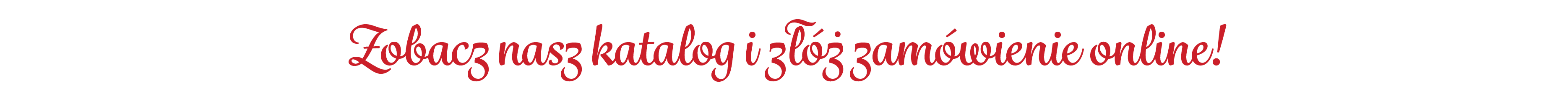 Zobacz nasz katalog i z   zam wienie online!