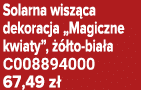 Solarna wisz ca dekoracja „Magiczne kwiaty”,   to bia a C008894000 67,49 z 