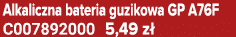 Alkaliczna bateria guzikowa GP A76F C007892000 5,49 z 