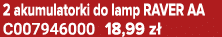 2 akumulatorki do lamp RAVER AA C007946000 18,99 z 