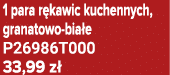 1 para r kawic kuchennych, granatowo bia e P26986T000 33,99 z 