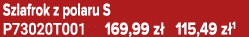 Szlafrok z polaru S P73020T001 169,99 z 115,49 z 1