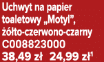 Uchwyt na papier toaletowy „Motyl”,   to czerwono czarny C008823000 38,49 z  24,99 z 1