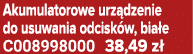 Akumulatorowe urz dzenie do usuwania odcisk w, bia e C008998000 38,49 z 
