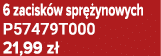6 zacisk w spr ynowych P57479T000 21,99 z 