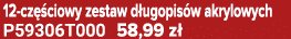 12 cz ciowy zestaw d ugopis w akrylowych P59306T000 58,99 z 