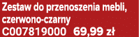 Zestaw do przenoszenia mebli, czerwono czarny C007819000 69,99 z 