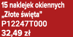 15 naklejek okiennych „Z ote wi ta” P12247T000 32,49 z 