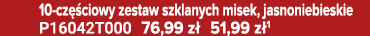  10 cz ciowy zestaw szklanych misek, jasnoniebieskie P16042T000 76,99 z  51,99 z 1