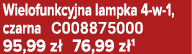 Wielofunkcyjna lampka 4 w 1, czarna C008875000 95,99 z 76,99 z 1