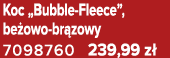 Koc „Bubble Fleece”, be owo br zowy 7098760 239,99 z 