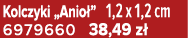 Kolczyki „Anio ” 1,2 x 1,2 cm 6979660 38,49 z 