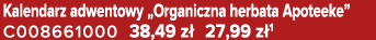 Kalendarz adwentowy „Organiczna herbata Apoteeke” C008661000 38,49 z 27,99 z 1