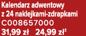 Kalendarz adwentowy z 24 naklejkami zdrapkami C008657000 31,99 z 24,99 z 1