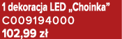 1 dekoracja LED „Choinka” C009194000 102,99 z 