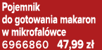 Pojemnik do gotowania makaron w mikrofal wce 6966860 47,99 z 