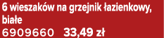 6 wieszak w na grzejnik azienkowy, bia e 6909660 33,49 z 