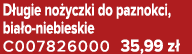 D ugie no yczki do paznokci, bia o niebieskie C007826000 35,99 z 