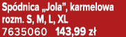Sp dnica „Jola”, karmelowa rozm. S, M, L, XL 7635060 143,99 z 