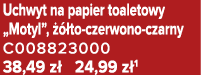 Uchwyt na papier toaletowy „Motyl”,   to czerwono czarny C008823000 38,49 z  24,99 z 1