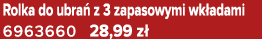 Rolka do ubra z 3 zapasowymi wk adami 6963660 28,99 z 