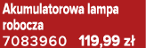 Akumulatorowa lampa robocza 7083960 119,99 z 
