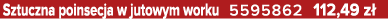 Sztuczna poinsecja w jutowym worku 5595862 112,49 z 