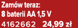 Zam w teraz: 8 baterii AA 1,5 V 4162662 24,99 z 
