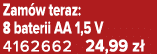 Zam w teraz: 8 baterii AA 1,5 V 4162662 24,99 z 