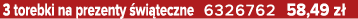 3 torebki na prezenty wi teczne 6326762 58,49 z 