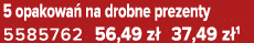 5 opakowa na drobne prezenty 5585762 56,49 z  37,49 z 1