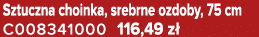 Sztuczna choinka, srebrne ozdoby, 75 cm C008341000 116,49 z 