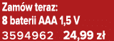 Zam w teraz: 8 baterii AAA 1,5 V 3594962 24,99 z 