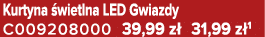 Kurtyna wietlna LED Gwiazdy C009208000 39,99 z  31,99 z 1