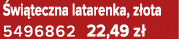  wi teczna latarenka, z ota 5496862 22,49 z 