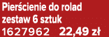 Pier cienie do rolad zestaw 6 sztuk 1627962 22,49 z 