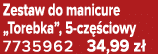 Zestaw do manicure „Torebka”, 5 cz ciowy 7735962 34,99 z 