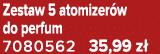 Zestaw 5 atomizer w do perfum 7080562 35,99 z 