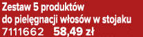 Zestaw 5 produkt w do piel gnacji w os w w stojaku 7111662 58,49 z 