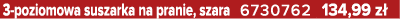 3 poziomowa suszarka na pranie, szara 6730762 134,99 z 