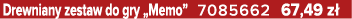 Drewniany zestaw do gry „Memo” 7085662 67,49 z 