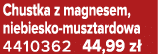 Chustka z magnesem, niebiesko musztardowa 4410362 44,99 z 