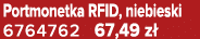 Portmonetka RFID, niebieski 6764762 67,49 z 