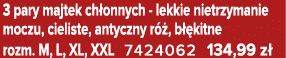 3 pary majtek ch onnych lekkie nietrzymanie moczu, cieliste, antyczny r , b  kitne rozm. M, L, XL, XXL 7424062 134,9...