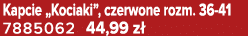 Kapcie „Kociaki”, czerwone rozm. 36 41 7885062 44,99 z 