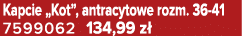 Kapcie „Kot”, antracytowe rozm. 36 41 7599062 134,99 z 