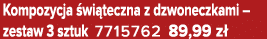 Kompozycja wi teczna z dzwoneczkami – zestaw 3 sztuk 7715762 89,99 z 