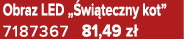 Obraz LED „ wi teczny kot” 7187367 81,49 z 