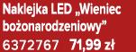 Naklejka LED „Wieniec bo onarodzeniowy” 6372767 71,99 z 