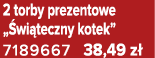2 torby prezentowe „ wi teczny kotek” 7189667 38,49 z 